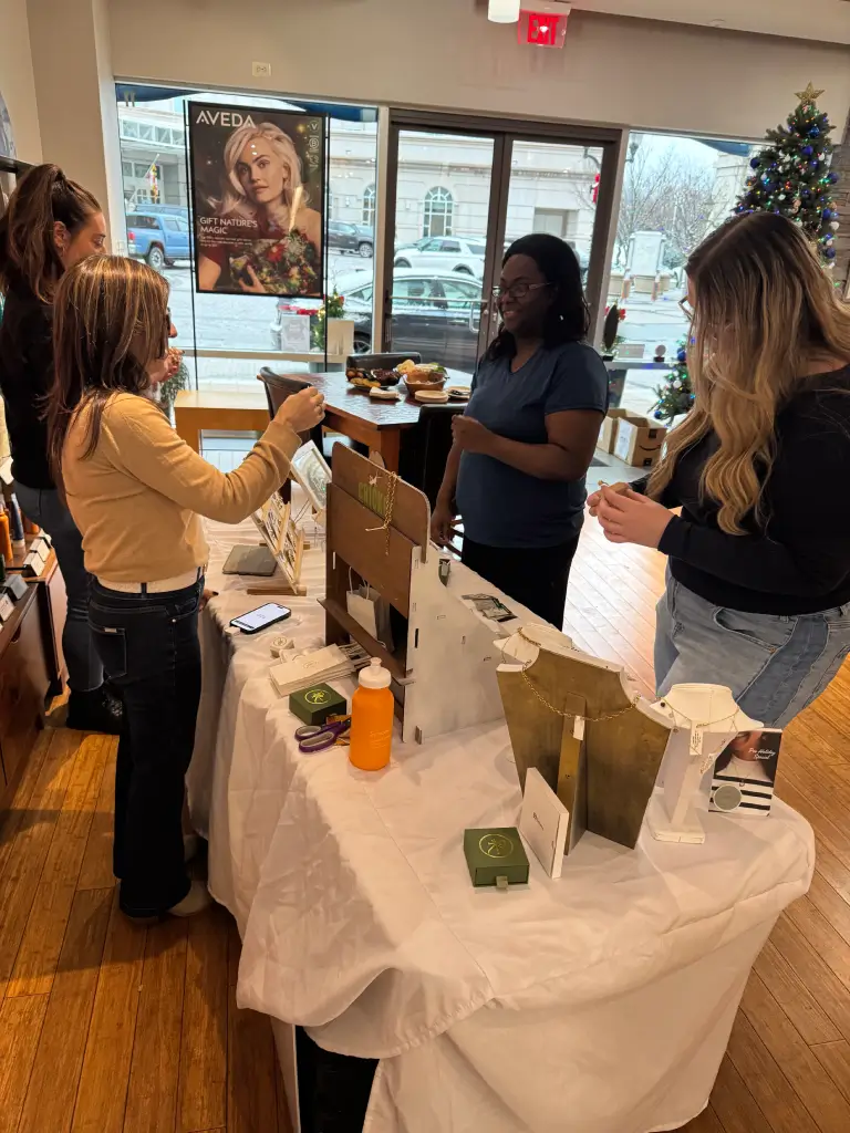Networking at Marietta's Hair Design & Wellness Spa